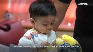 Lifechanging Ventricular Septal Defect VSD surgery for 9month old baby Rizqi [upl. by Adnauqahs]