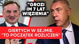 Giertych w Sejmie zapowiada quotGrozi im 7 lat więzieniaquot Padły nazwiska [upl. by Ferrigno]