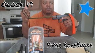 Glock 19  Vipor Bore Snake Cleaning [upl. by Ecital496]