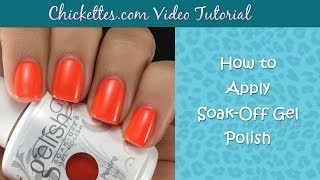 How to Apply Soak Off Gel Polish [upl. by Vic]