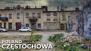 【4K】The Most Depressing District in Poland Częstochowa Old Town [upl. by Naugal]