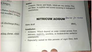 Nitricum Acidum  physical generals  pain in nitric acid [upl. by Stillas301]