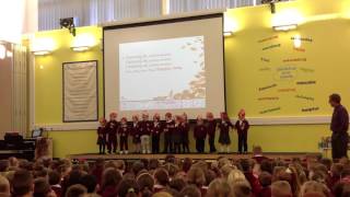 Caerau Primary School Nursery Class Harvest Performance [upl. by Ettevahs]