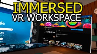 Immersed VR Workspace  Recorded with New Quest 2 V44 Recording Settings [upl. by Euqinomahs]