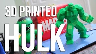 3D Printed HULK  Low Poly Print [upl. by Frankel]