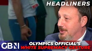 Olympics officials WHITE SUPREMACY symbol sees his accreditation REVOKED  OK isnt ok anymore [upl. by Gustafson641]