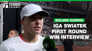 Iga Swiatek is Feeling the Electricity  2024 Roland Garros First Round [upl. by Adlemi498]