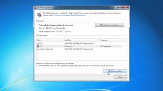 MCTS 70680 Disk Defragmenter in Windows 7 [upl. by Anigger51]