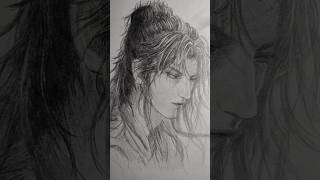 Quick Anime Portrait  Machanical Pencil [upl. by Chellman162]