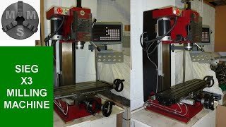 My Sieg X3 Milling Machine Set Up [upl. by Gurias]