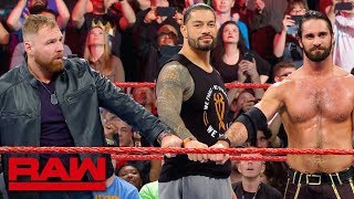 The Shield say goodbye to Dean Ambrose after Raw goes off the air Raw Exclusive April 8 2019 [upl. by Annaeerb787]