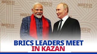 LIVE PM Modi attends dinner hosted by President Putin for BRICS leaders [upl. by Esidarap]