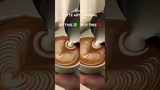 Latte art tutorial shorts latteart coffee [upl. by Edveh]