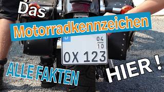 Motorradkennzeichen  Informiere Dich hier I Kennzeichenboxde [upl. by Kilan]