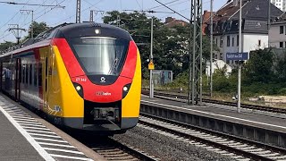 Zugfahrt von Hanau bis Frankfurt am Main Süd in einer HLB auf dem RE59 in Richtung Regionalbahnhof [upl. by Ahtelat]