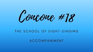 Concone 18 Accompaniment [upl. by Imeaj600]