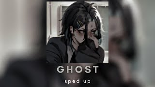 Justin Bieber  Ghost sped up lyrics [upl. by Nanoc249]