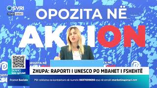 Deputetja e Partisë Demokratike Ina Zhupa deklaratë për media 09012024 [upl. by Adnol927]