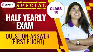 HALF YEARLY QnA from First Flight  Class 10  Anwesha Maam english hslc SEBA [upl. by Pinkerton]