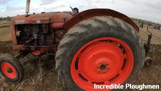 1960 Nuffield Universal four 34 Litre 4Cyl Diesel Tractor 45 HP with Fisher Humpreys Plough [upl. by Curnin461]