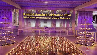 Mahesana  BAPS Diwali amp Annakut Celebrations 2024 [upl. by Lukin493]