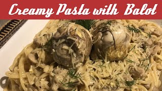 How to cook Creamy Pasta with Balot 08 [upl. by Yslehc]