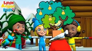 Twelve Days of Christmas  Childrens Christmas Songs amp Carols  Little Action Kids [upl. by Solrac]