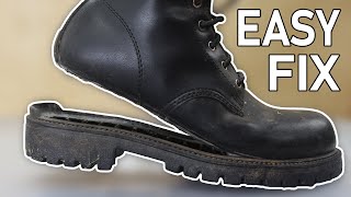 How to Fix a Boot Sole and Shoe Sole [upl. by Harwell]