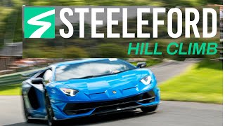 BEST SUPERCAR SOUNDS AND FLYBYS AT STEELEFORD HILL CLIMB 2024 [upl. by Aerdnu]