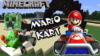 MINIJUEGOS MINECRAFT  MARIO KART CARRERA HACKEADA [upl. by Nylrahs]