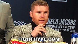 CANELO RESPONDS TO DANIEL JACOBS quotDIFFERENT ANIMALquot THREAT INSISTS READY FOR quotDIFFICULTquot STYLE [upl. by Nissa198]