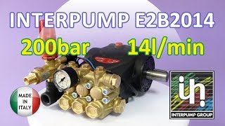 Насос высокого давления InterPump E2B2014 200bar 14 lmin plunger pump ipg evolution [upl. by Lledor165]