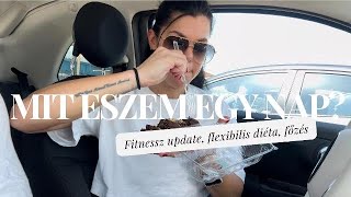 MIT ESZEM EGY NAP  Fitnessz update flexibilis diéta főzés [upl. by Sirapal]