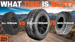 AllTerrain vs Rugged Terrain vs Mud Terrain Tires [upl. by Parrnell]