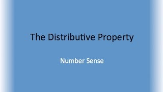 Distributive Property for Mental Math [upl. by Akinirt]