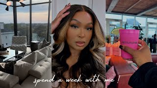 WEEKLY VLOG CONDO VIEWING  PLT EVENT IN ATLANTA  EATING VEGAN  WORK LIFE YUNNIEROSE VLOGS [upl. by Duomham]