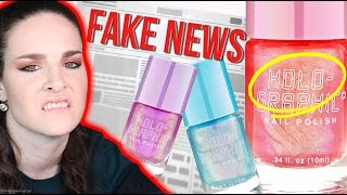 Is this quotHolographic nail polishquot FAKE NEWS Sad [upl. by Bethanne330]