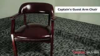 Boss B9540 Captains Guest Arm Classic Traditional Chair Office Home [upl. by Gnen]