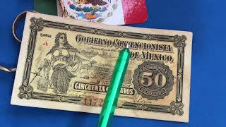 Billete 50 Centavos quot GOBIERNO CONVENCIONISTA DE MEXICO quot [upl. by Chico]