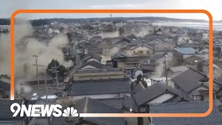 Tsunami Warning After 76 Earthquake Hits Japan [upl. by Alesi]