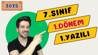 7 SINIF SOSYAL BİLGİLER 1 DÖNEM 1 YAZILI  2025 [upl. by Kessia]