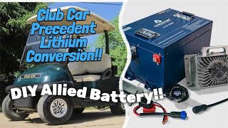 Golf Cart Allied Battery Lithium Conversion DIY [upl. by Yeslek]