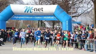 32 Silvesterlauf München 2015 Start 5 km Lauf am 31122015 [upl. by Eseilanna]