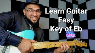 The Key of Eb Guitar Lesson Chords Shapes and Scales [upl. by Archibaldo]