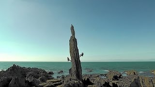 Bantham Hand Sea Stack and SimuAbseil [upl. by Chemash377]