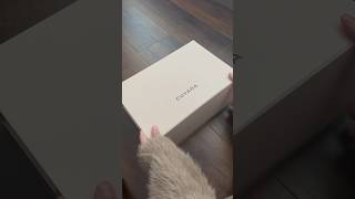 unboxing cuyana small easy zipper tote in ecru  what fits [upl. by Ytsirk]