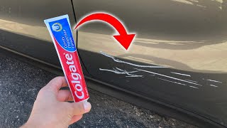 Use Toothpaste to Remove Scratches from Your Car Does It Work [upl. by Anniala]