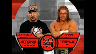 Triple H vs Stone Cold Steve Austin  3 Stages of Hell Match  No Way Out 2001  Highlights [upl. by Eerdua]