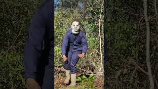 MICHAEL MYERS🔪 wipe me down pt41 in the woods🤣 [upl. by Fatsug]