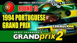 Grand Prix 2 Virtual Season  Round 13 1994 Portuguese Grand Prix [upl. by Ly]